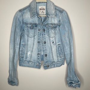Mudd juniors distressed jean jacket